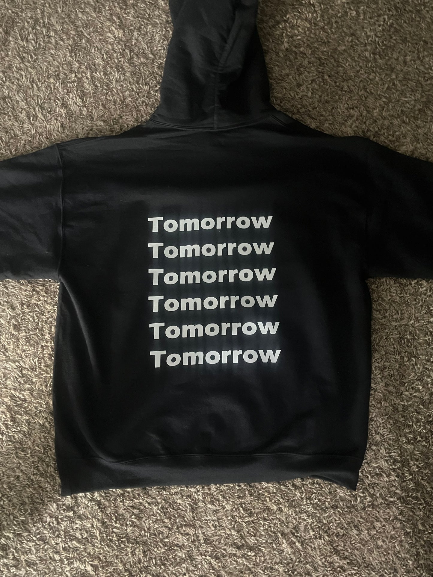 when is now? black hoodie